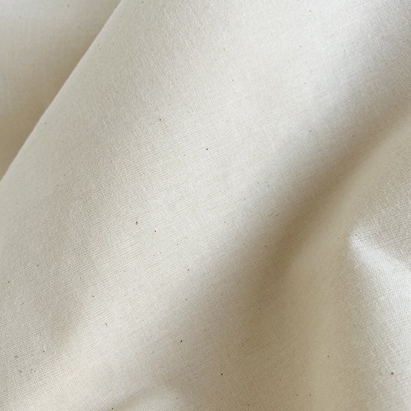 tela de algodón natural sin blanquear
