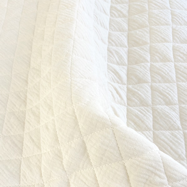 algodon acolchado muselina blanco hueso
