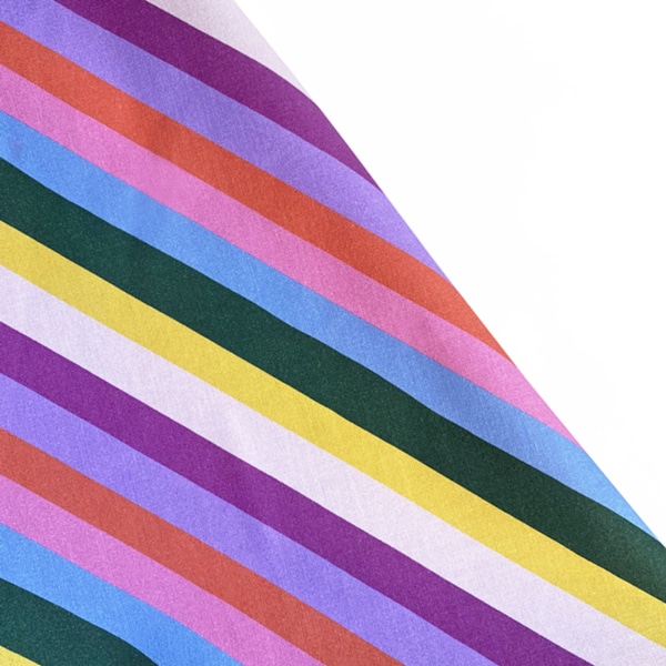 algodón diagonales multicolor