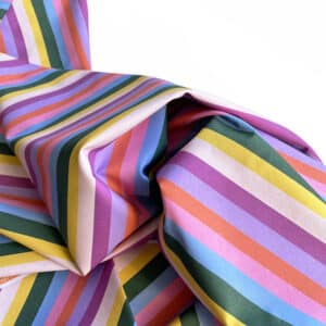 algodón diagonales multicolor
