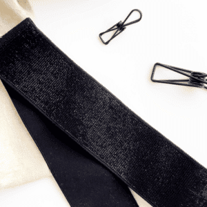 cinta elastica lurex brillo negro 1