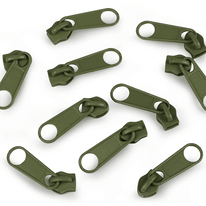 Cursor para cremalleras 5mm - Verde Militar