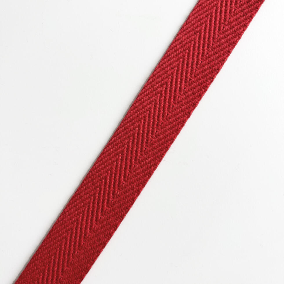 cinta algodón regenerado rojo