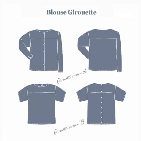 Patrón de costura- blusa 'Girouette' - Singulière Cousette