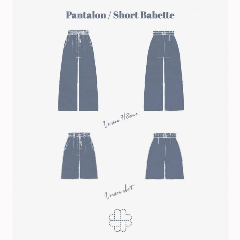 Patrón de costura- pantalón 'Babette' - Singulière Cousette
