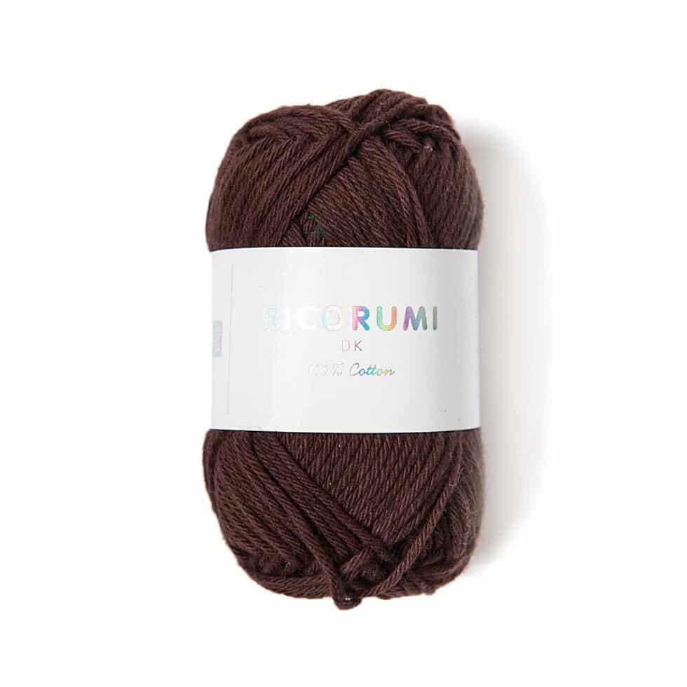 Ovillo de algodón para amigurumis - Ricorumi DK - 057 - Chocolate