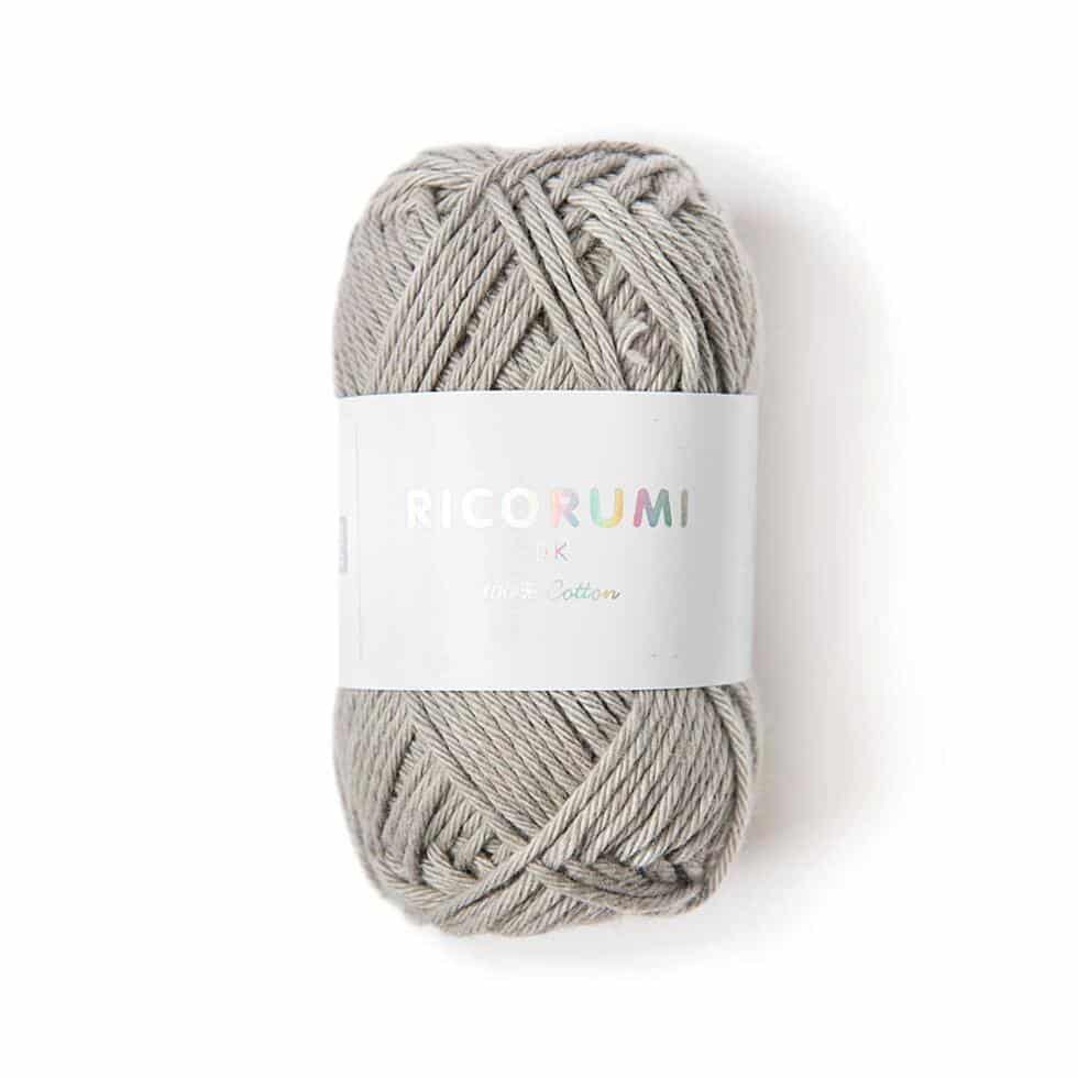 Ovillo de algodón para amigurumis - Ricorumi DK - Gris Perla