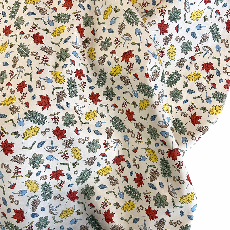 Tela algodón Woodland Forage Libery