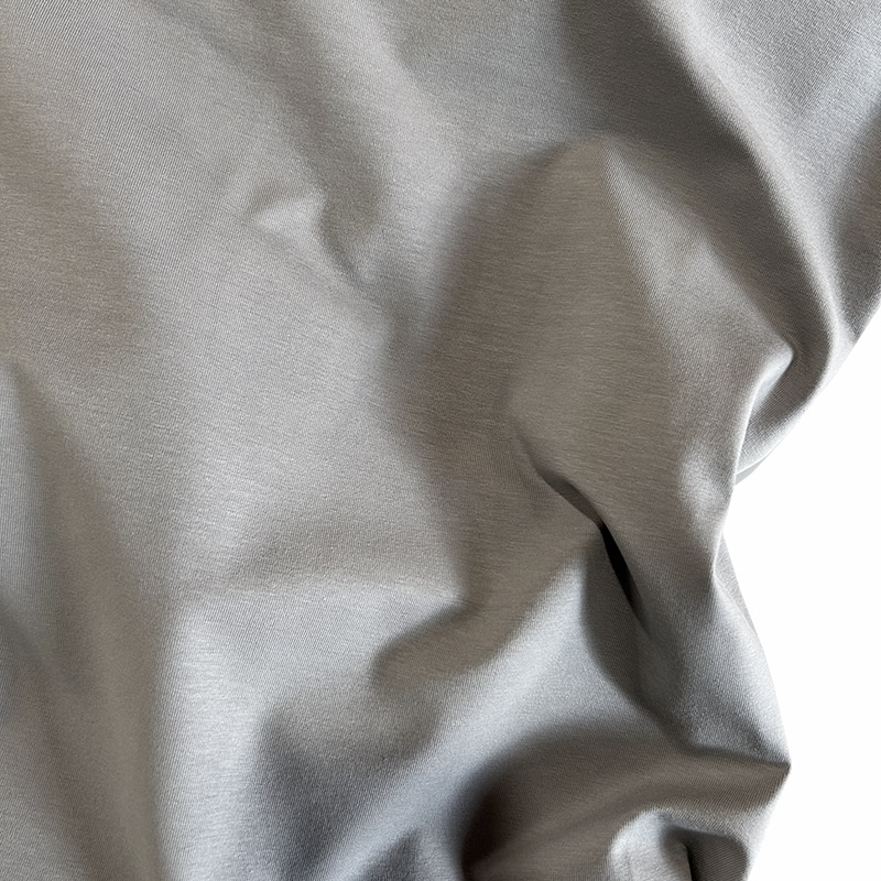tela punto de camiseta gris