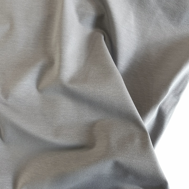 tela punto de camiseta gris