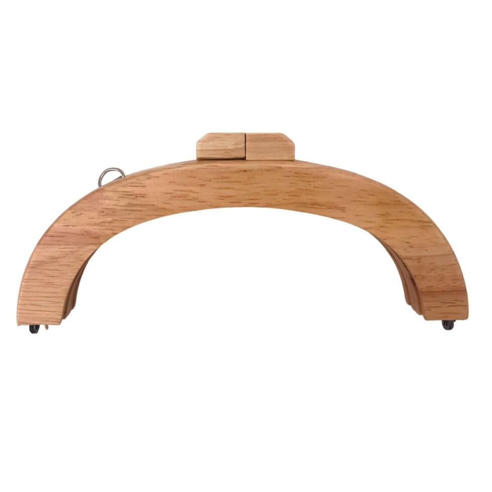 Boquilla curva para bolso de madera