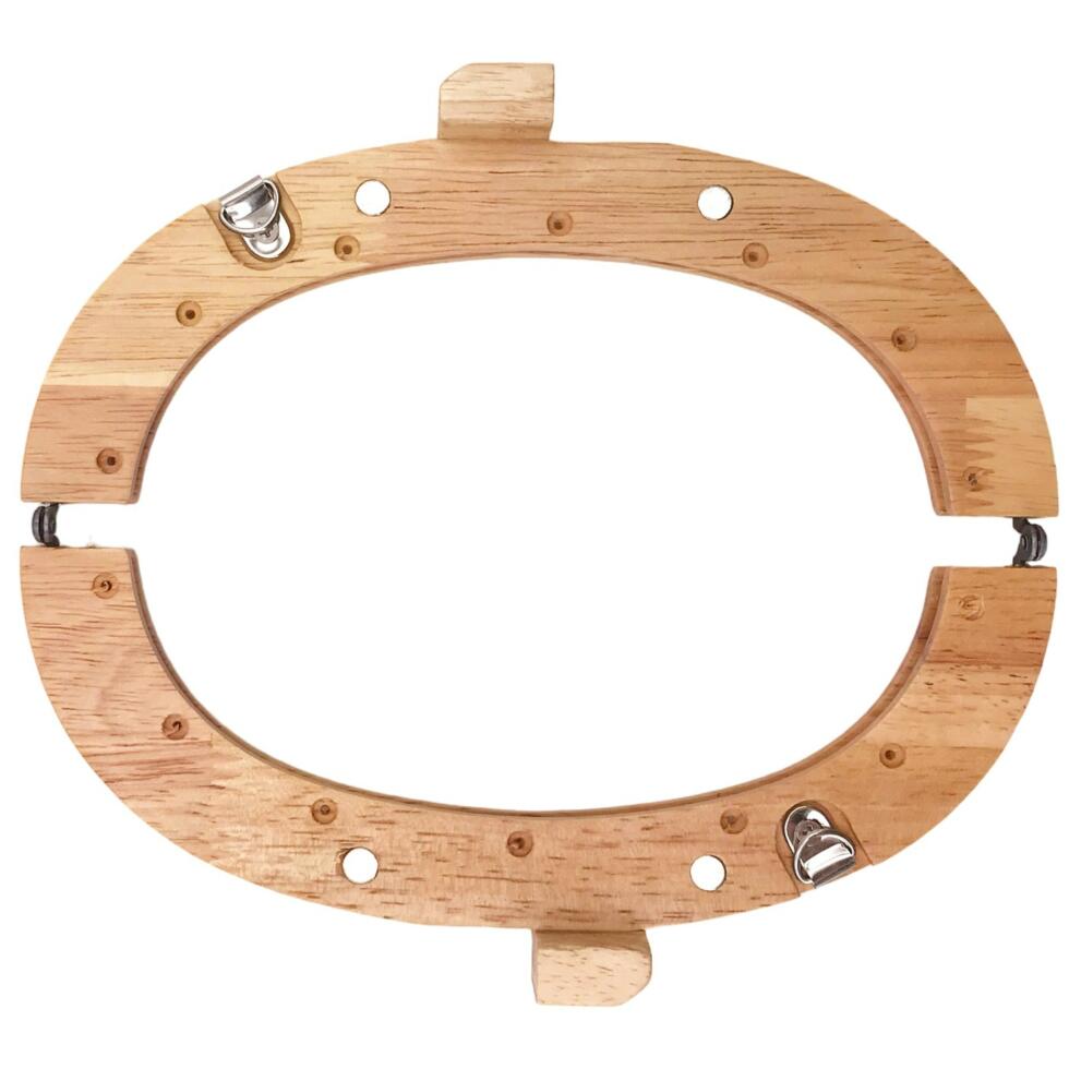 Boquilla curva para bolso de madera