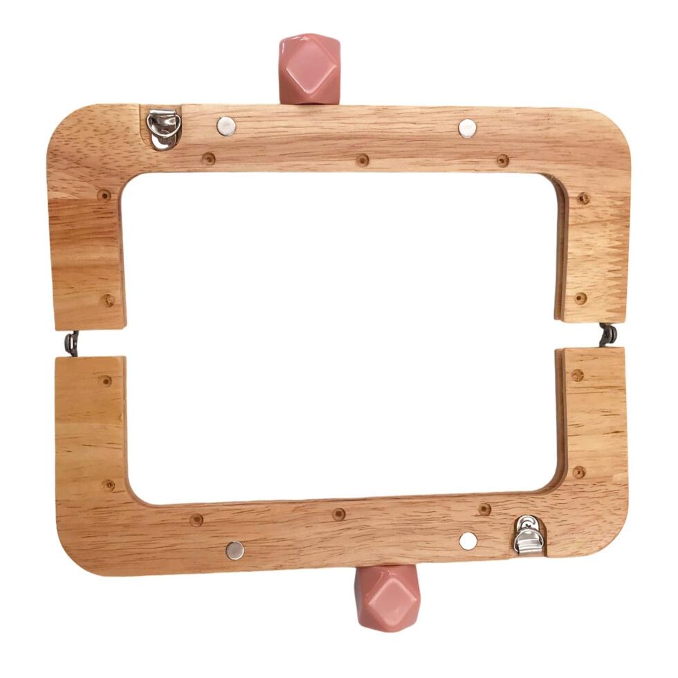 Boquilla para bolso de madera Rosa