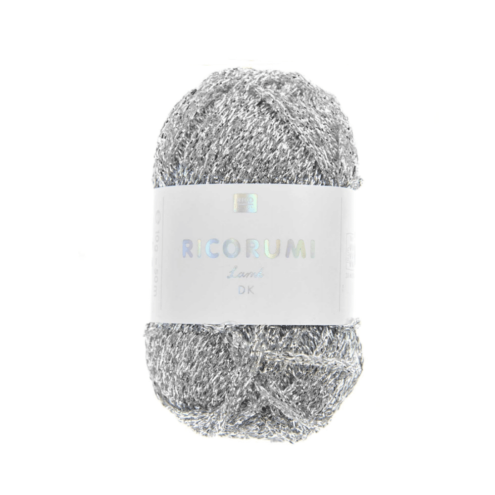 Ovillo Ricorumi Lamé - 001 - Silver
