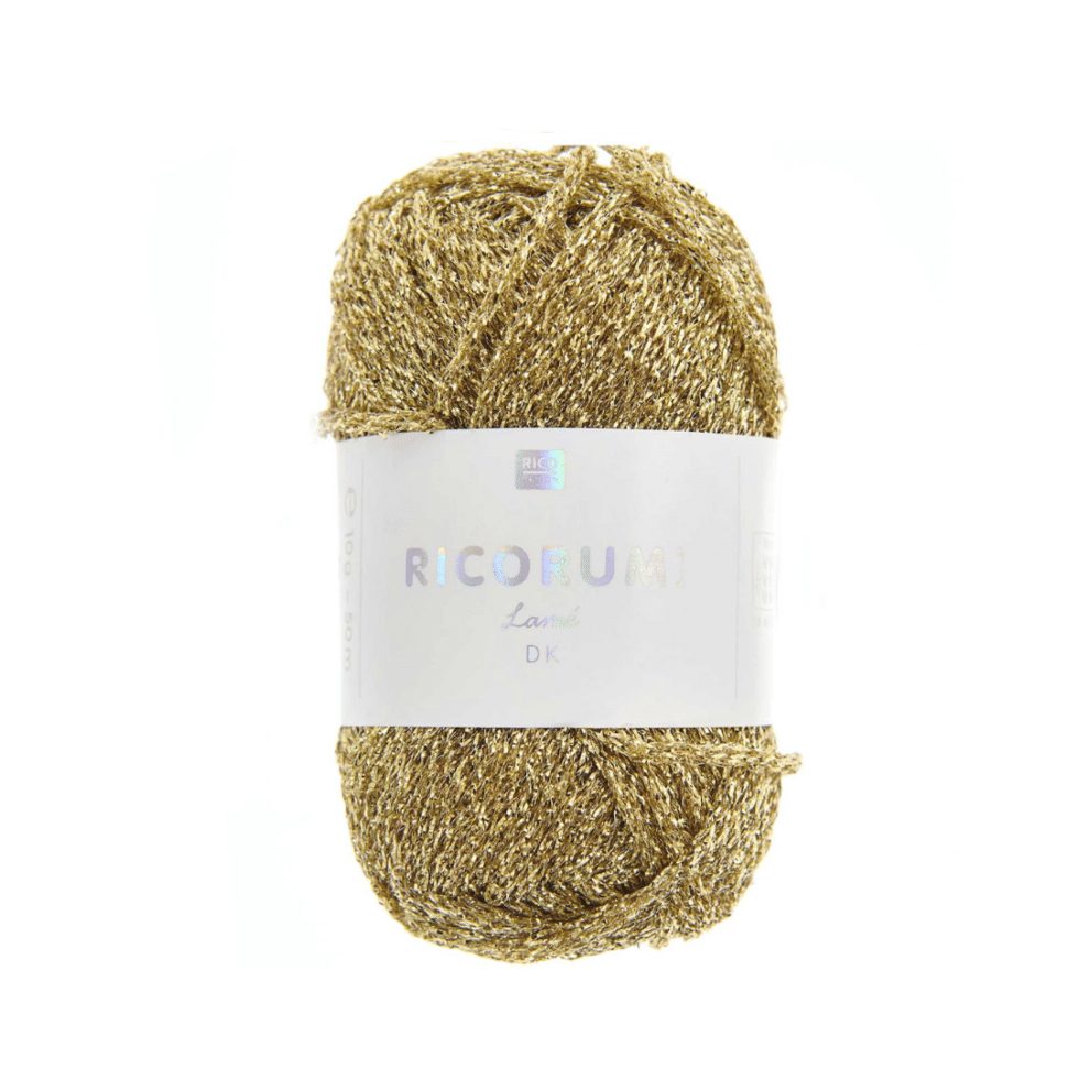 Ovillo Ricorumi Lamé - Gold