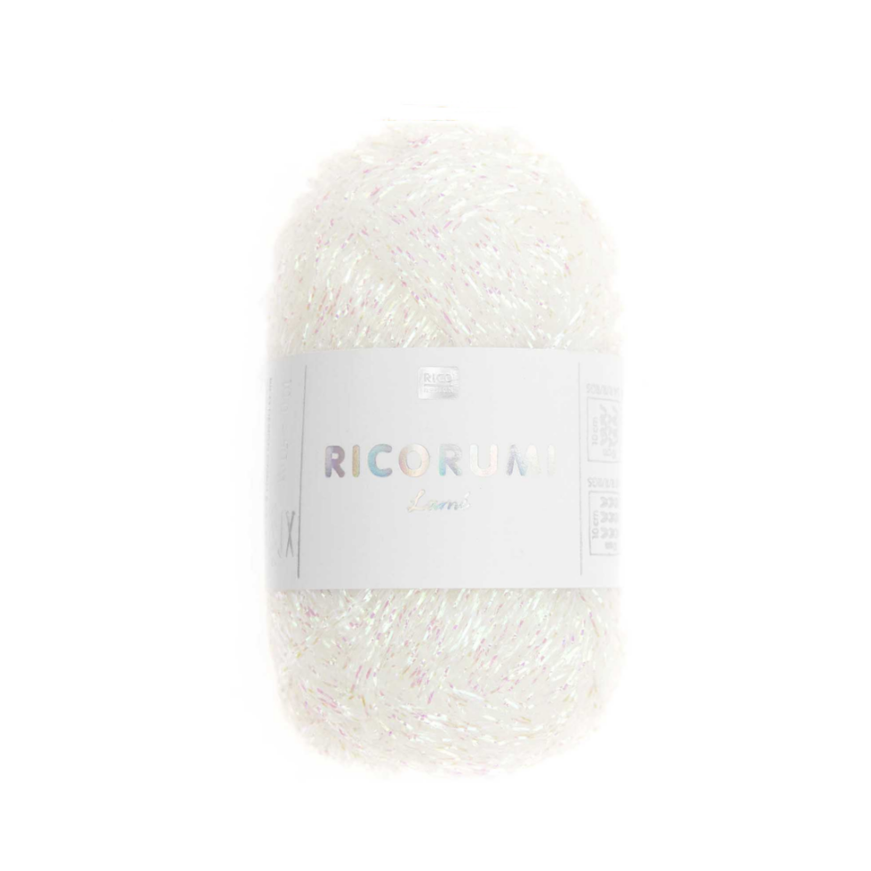 Ovillo Ricorumi Lamé Multicolor - 003 - White iridescent
