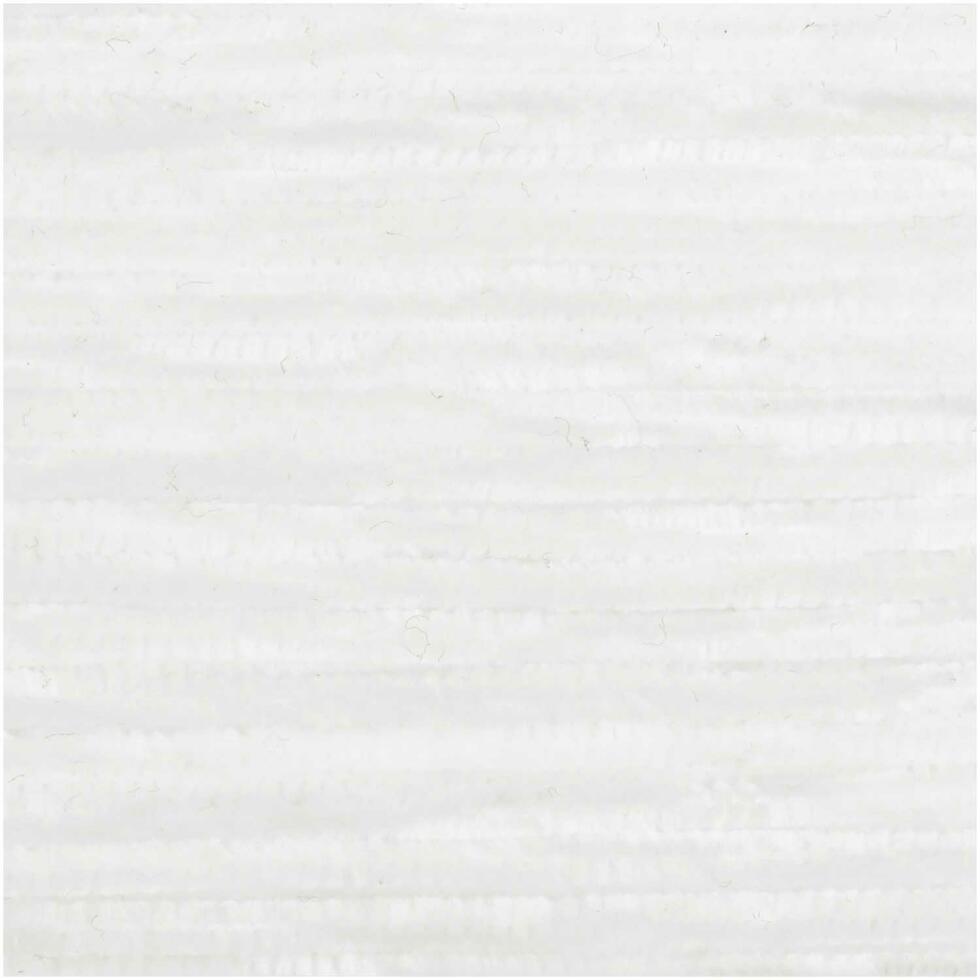 Ovillo de chenilla para amigurumis - Nilli Nilli - 001 - White