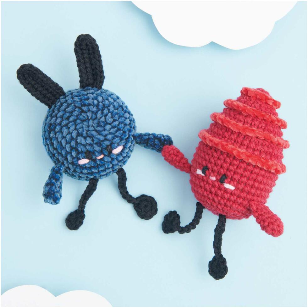 Ovillo de chenilla para amigurumis - Nilli Nilli - 009 - Red
