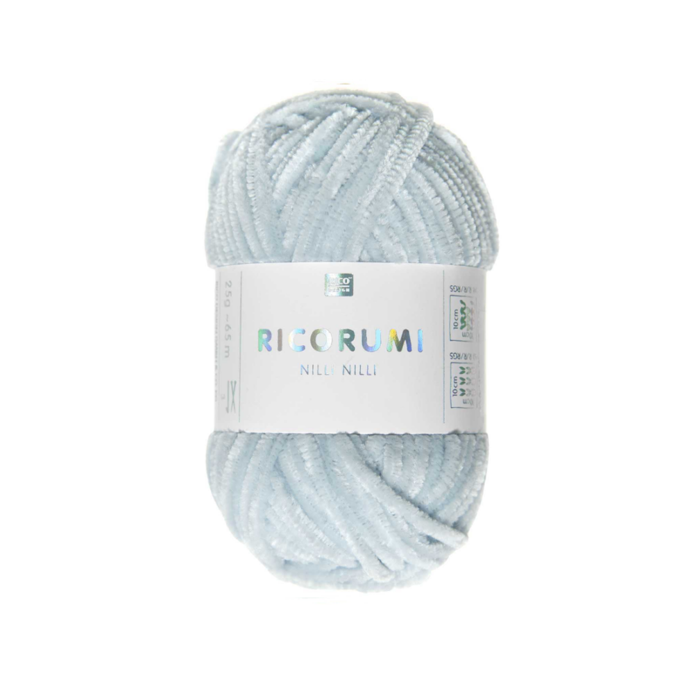 Ovillo de chenilla para amigurumis - Nilli Nilli - 014 - Light Blue
