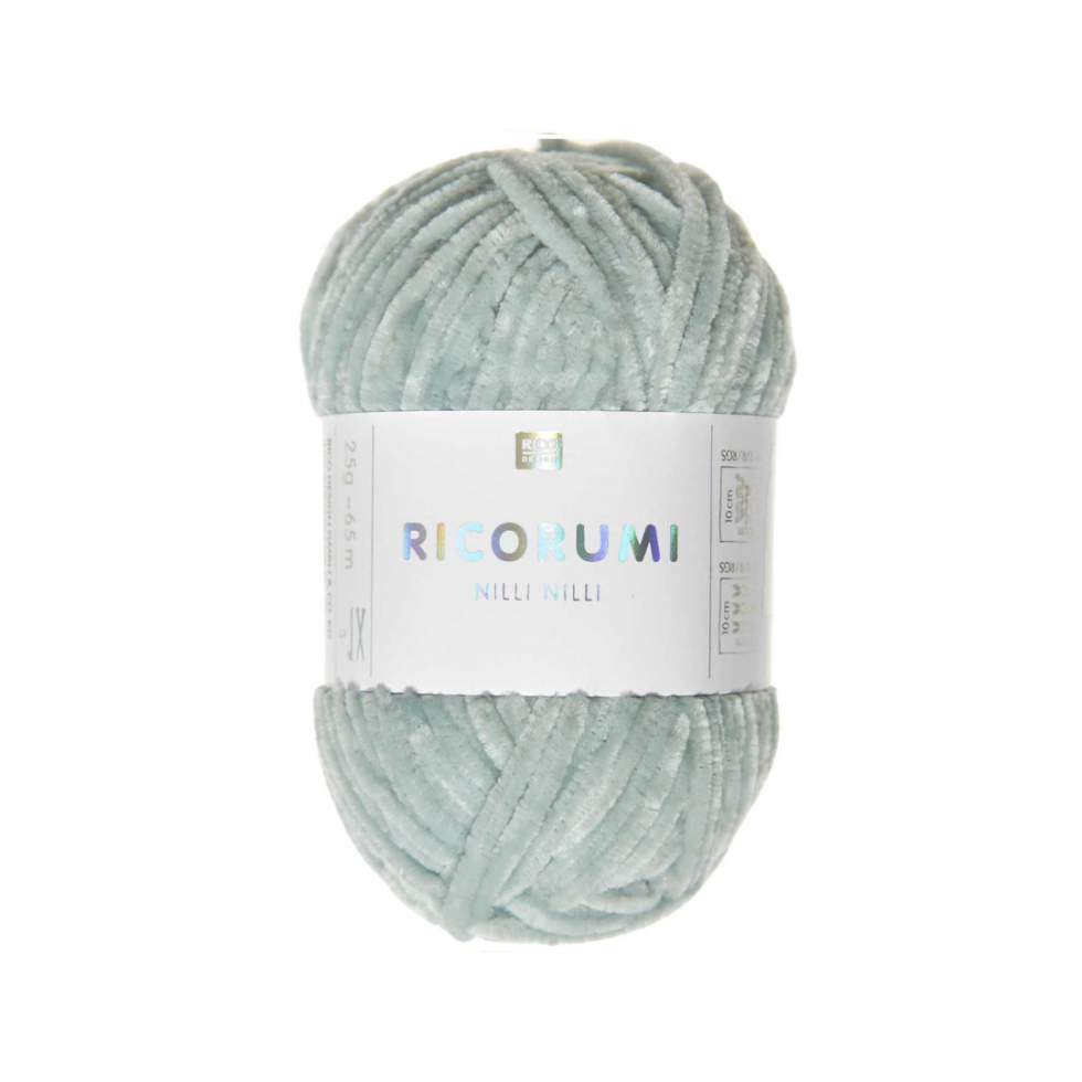 Ovillo de chenilla para amigurumis - Nilli Nilli - 016 - Aqua