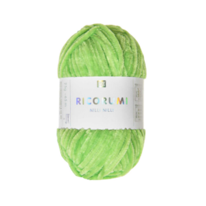Ovillo de chenilla para amigurumis - Nilli Nilli - 030 - Neon green