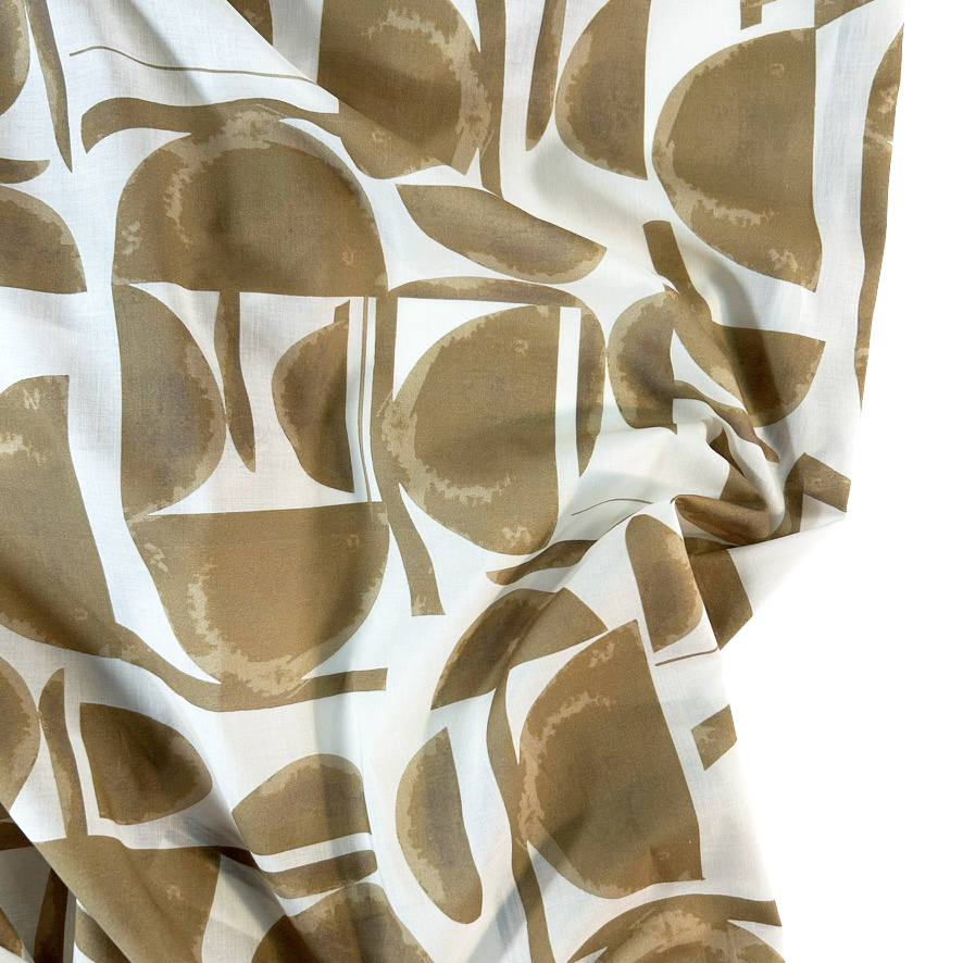 Voile Algodón ‘Concept’ – Crudo y Tostado 1 b