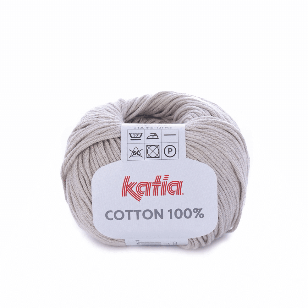 Ovillo COTTON 100% - Katia - Beige - 12