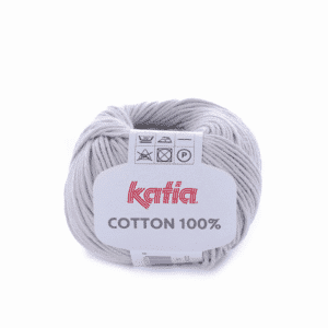 Ovillo COTTON 100% - Katia - Gris Claro Perlado - 14