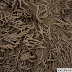Tela de pelo vegano Feather Hair Camel