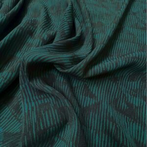 Tejido de crepé de viscosa - Sortilège Verde místico