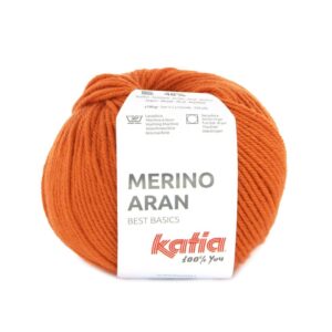 lana-hilo-merino aran-tejer-merino-superwash-acrilico-naranja-intenso-otono-invierno-katia-101-fhd