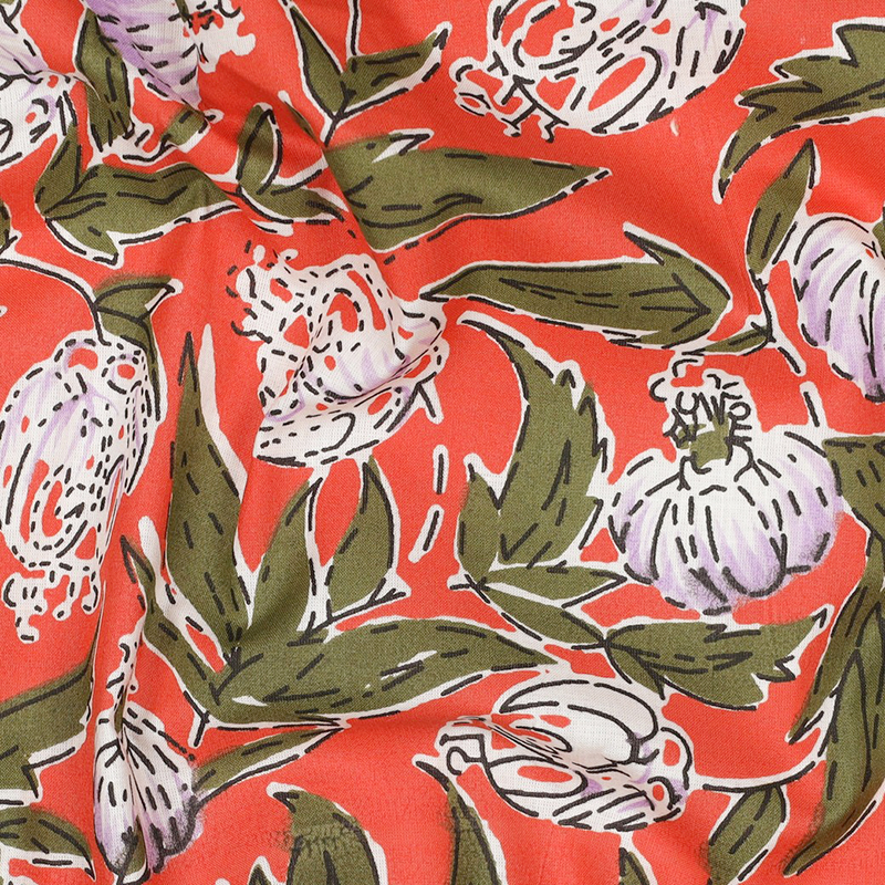 Tela de algodón indio estampado a mano