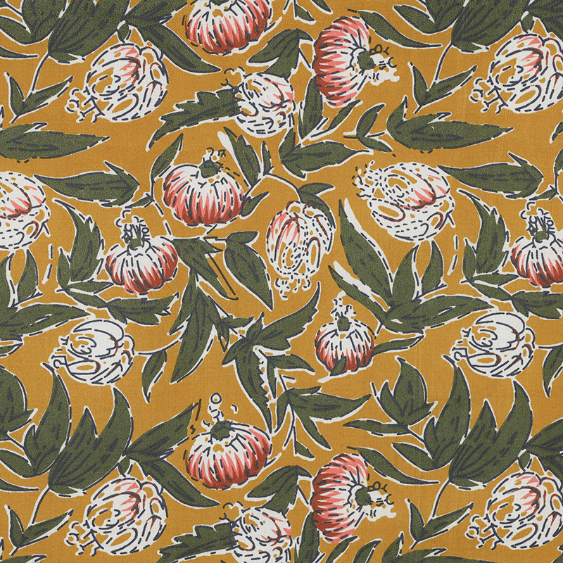 Tela de algodón indio estampado a mano