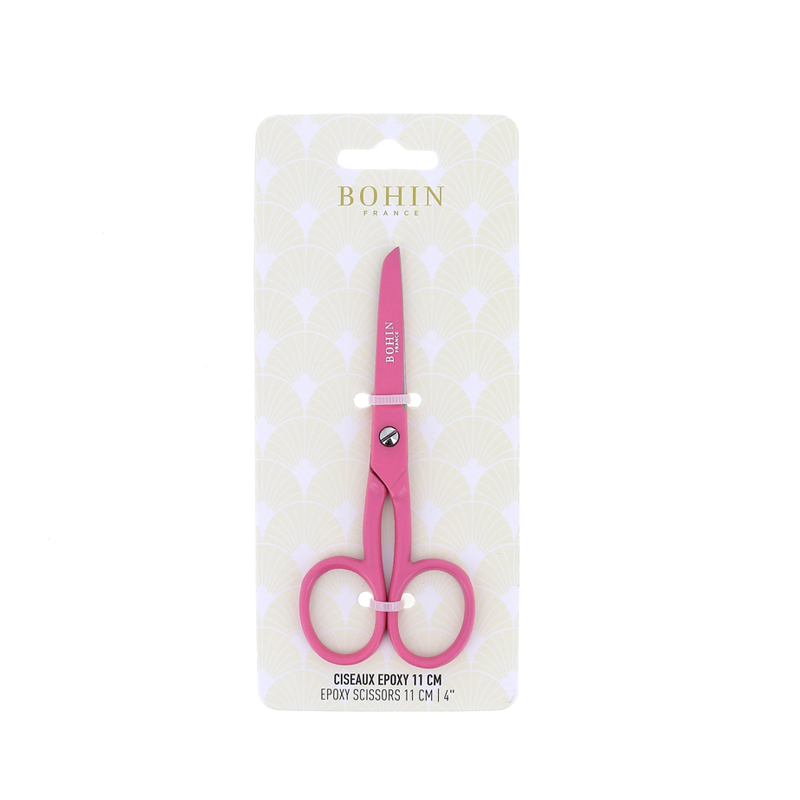 tijeras epoxy 11 cm bohin rosa