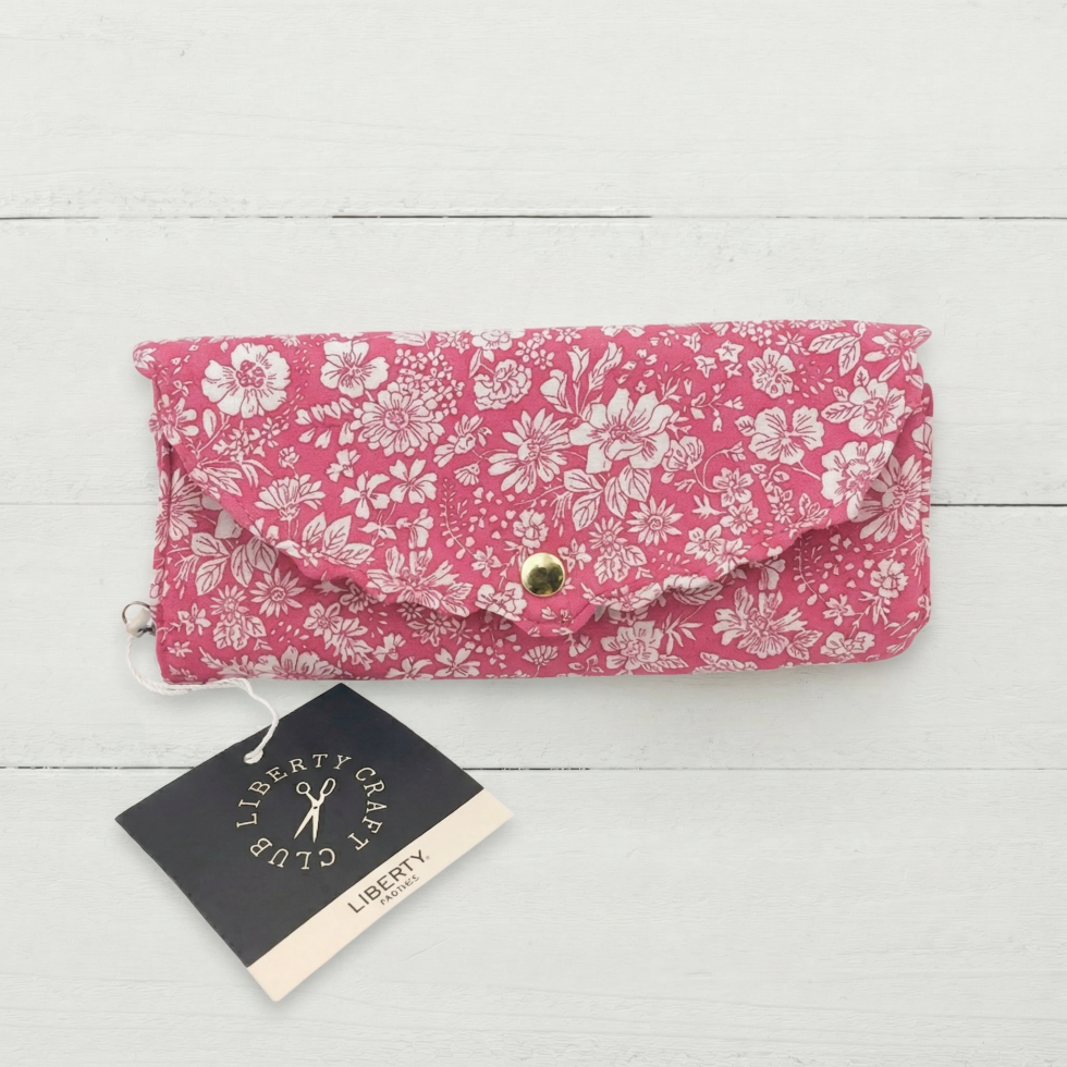 costurero de viaje - rosa - liberty
