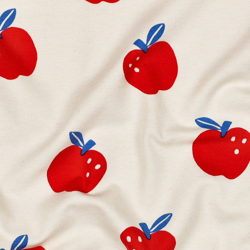 Tela Punto Camiseta - 'Apple Joy' Crema