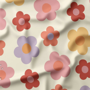 Tela impermeable - Flower Dream - Crudo
