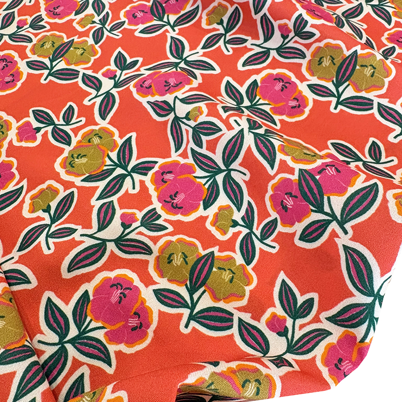 tela viscosa 'vibrant garden'
