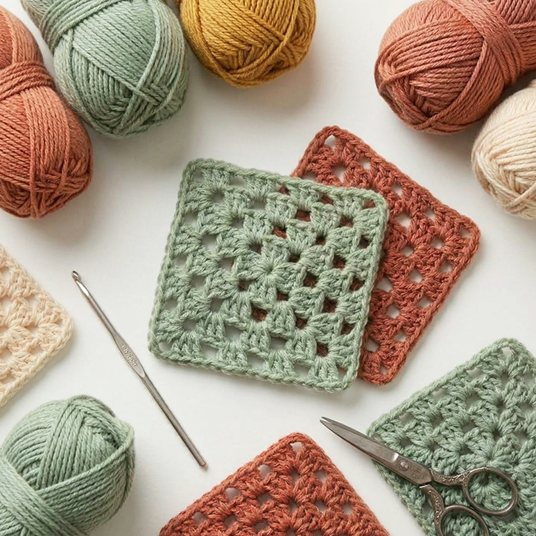 Taller granny squares ganchillo madrid