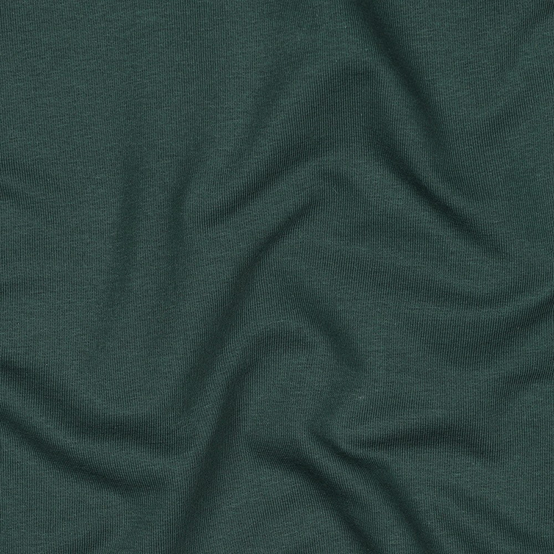 Tela Orgánica Sudadera French Terry Verde Bosque