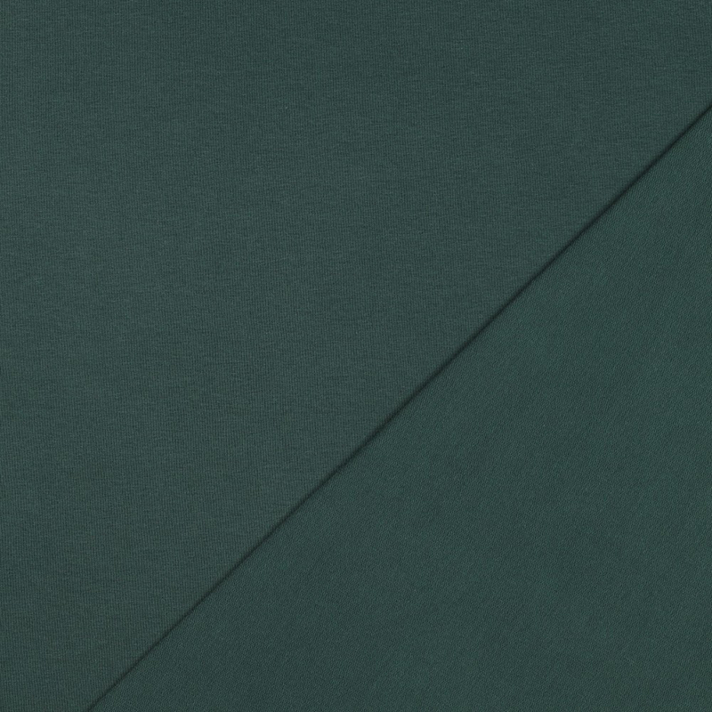 Tela Orgánica Sudadera French Terry Verde Bosque