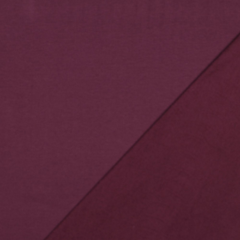 Tela Orgánica Sudadera Soft Sweat Perchada - Berenjena